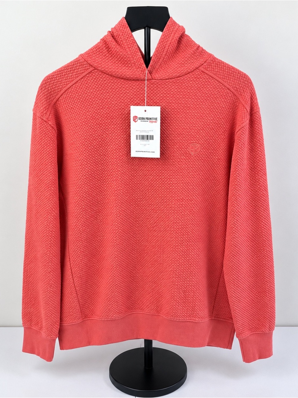 NWT Born Primitive Women’s Cove Hoodie Size Medium Mars Coral/Hot Peach Color
